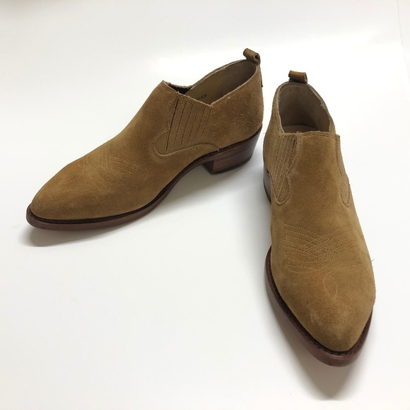 Frye Womens Boots 7.5 B Booties Leather Sand Ankle - Picture 1 of 8